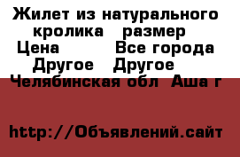 Жилет из натурального кролика,44размер › Цена ­ 500 - Все города Другое » Другое   . Челябинская обл.,Аша г.